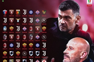 意甲官方社媒晒历届意大利杯冠军，预热决赛米兰vs博洛尼亚